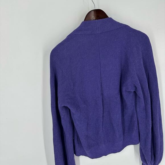 Cabi 5834 Womens Purple Sunday Cardigan Balloon Sleeve Button Down V Neck Medium - Picture 10 of 13